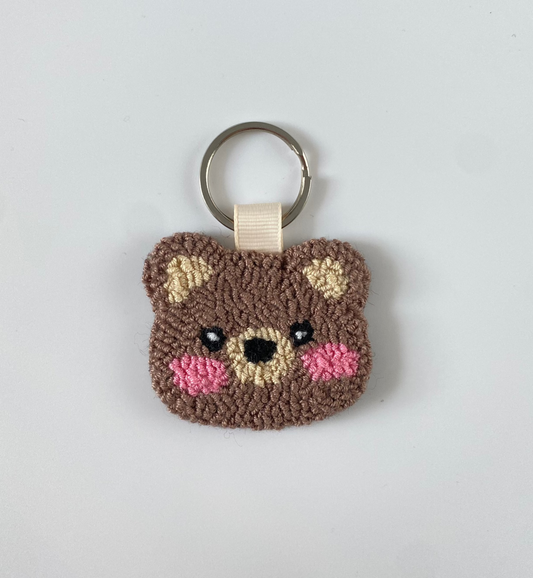 Blush Bear Keychain & Clip-On